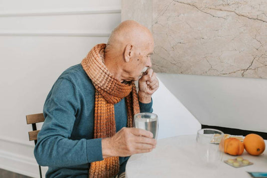 men coughing
