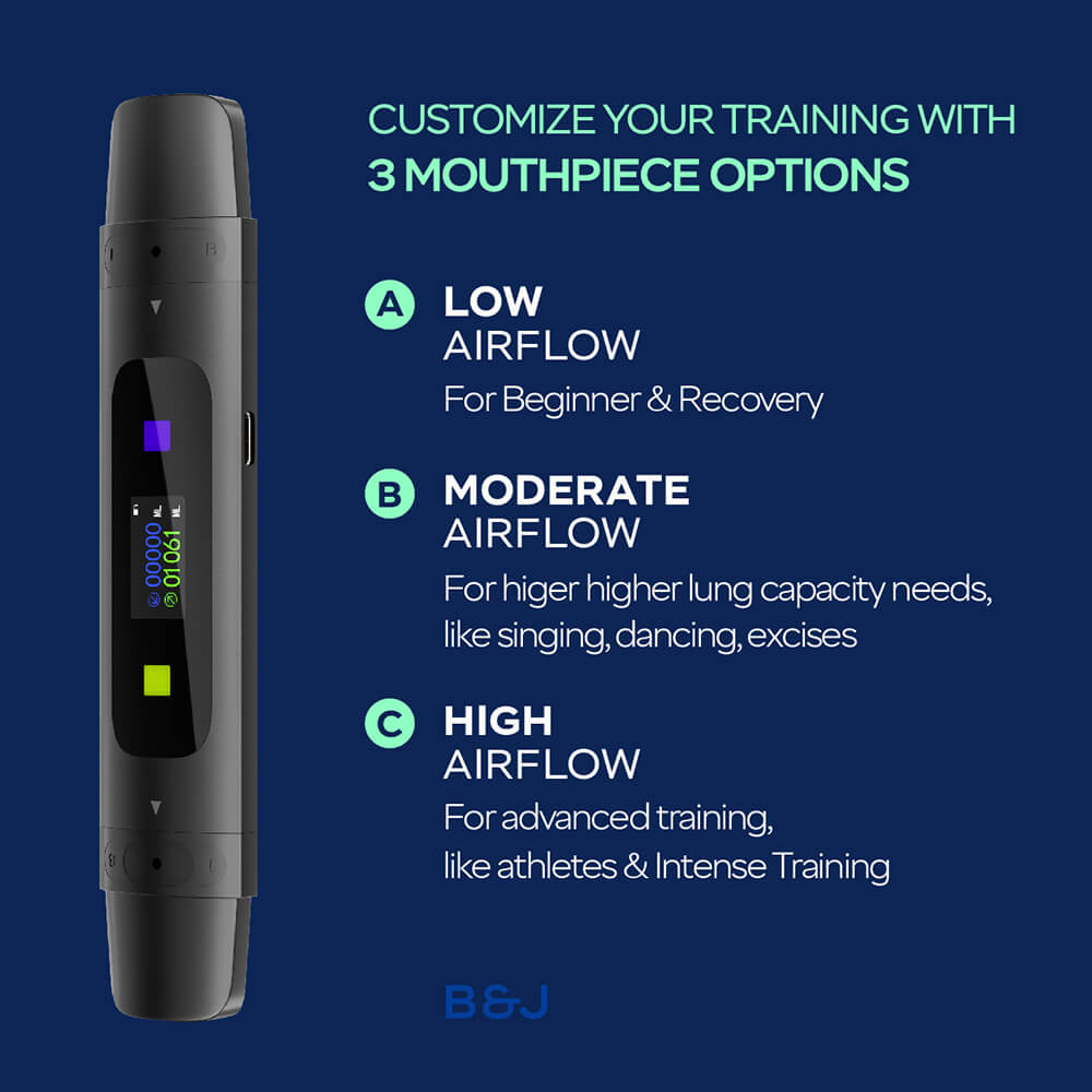 Joy Pro Breath Trainer with 3 Training Levels