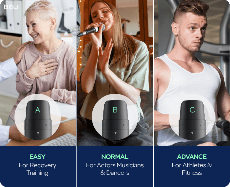 Joy Pro comes with breath training levels
